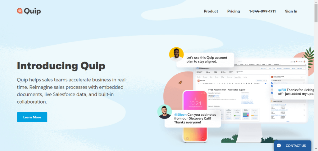 quip collaborative spreadsheets platform
