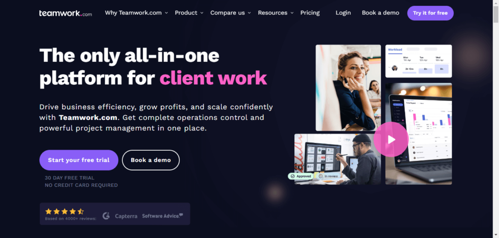 teamwork all-in-one project management tool