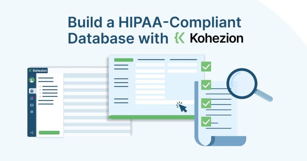 image cta build a hipaa-compliant database with kohezion