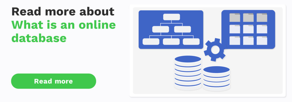 what is an online database