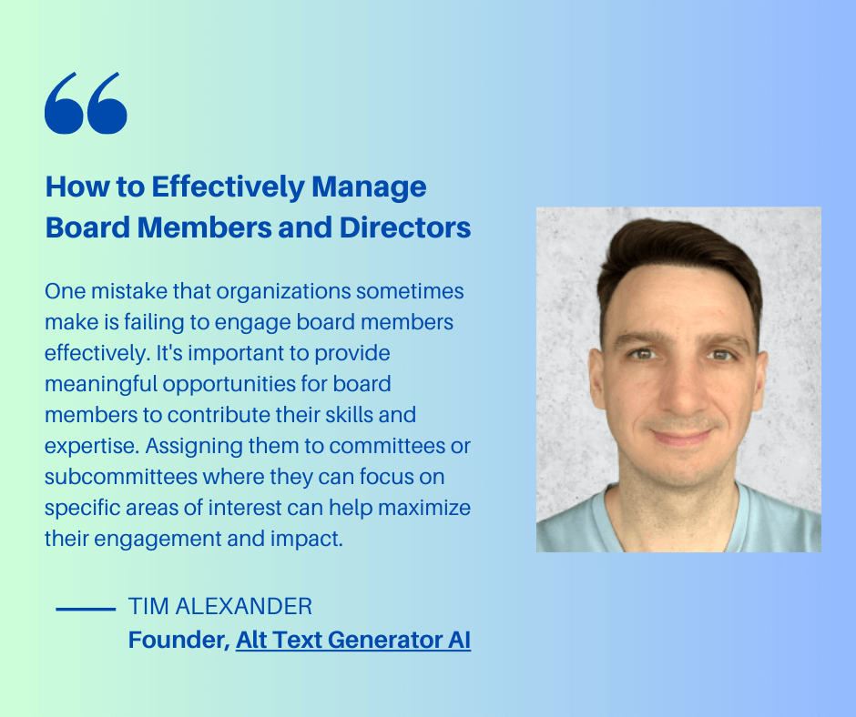 quote about how to effectively manage board members and directors
