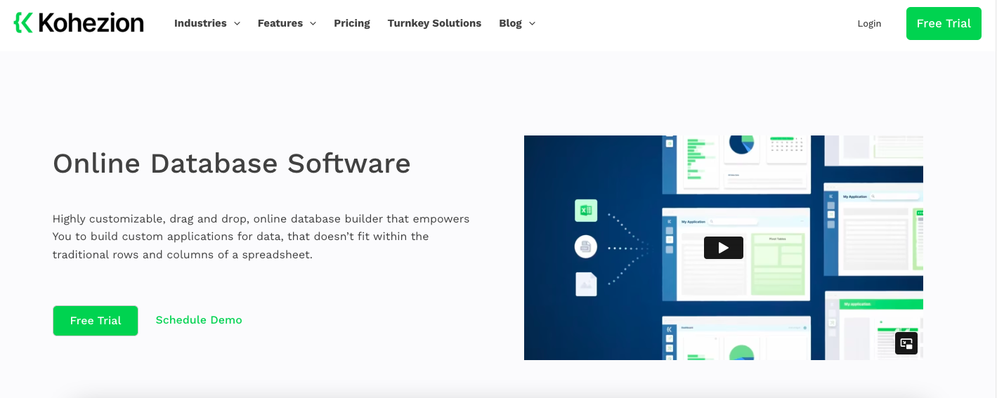 Outline Data Base Software