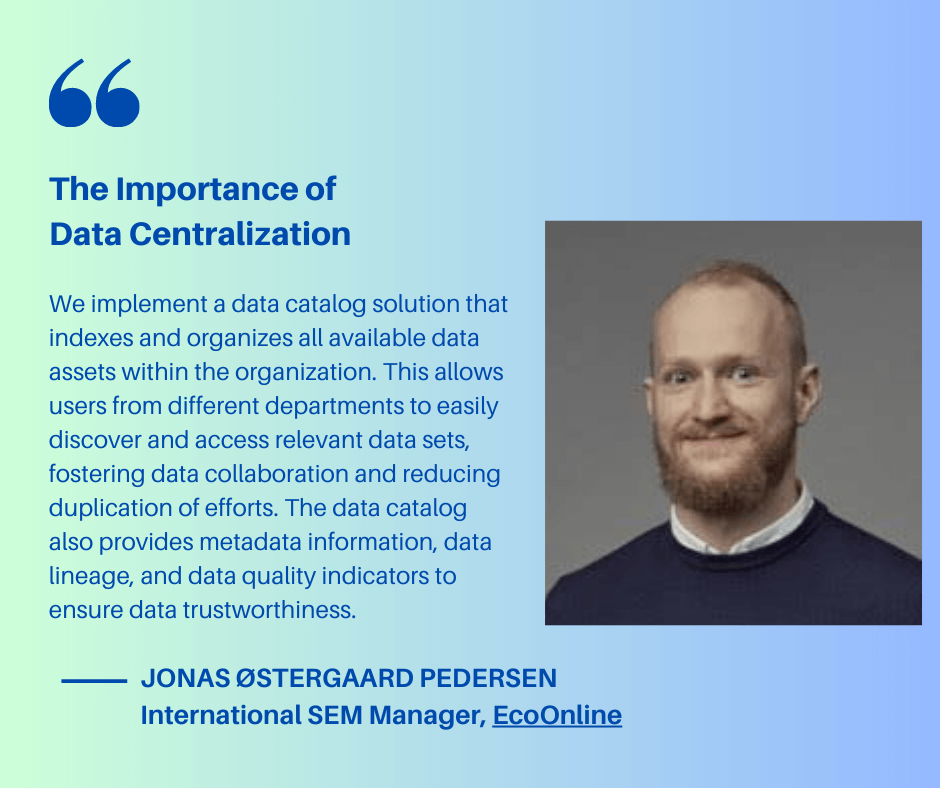 quote about the importance of data centralization