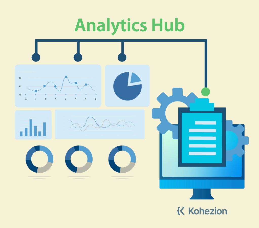 basic graph showing analytics hub in master data management systems