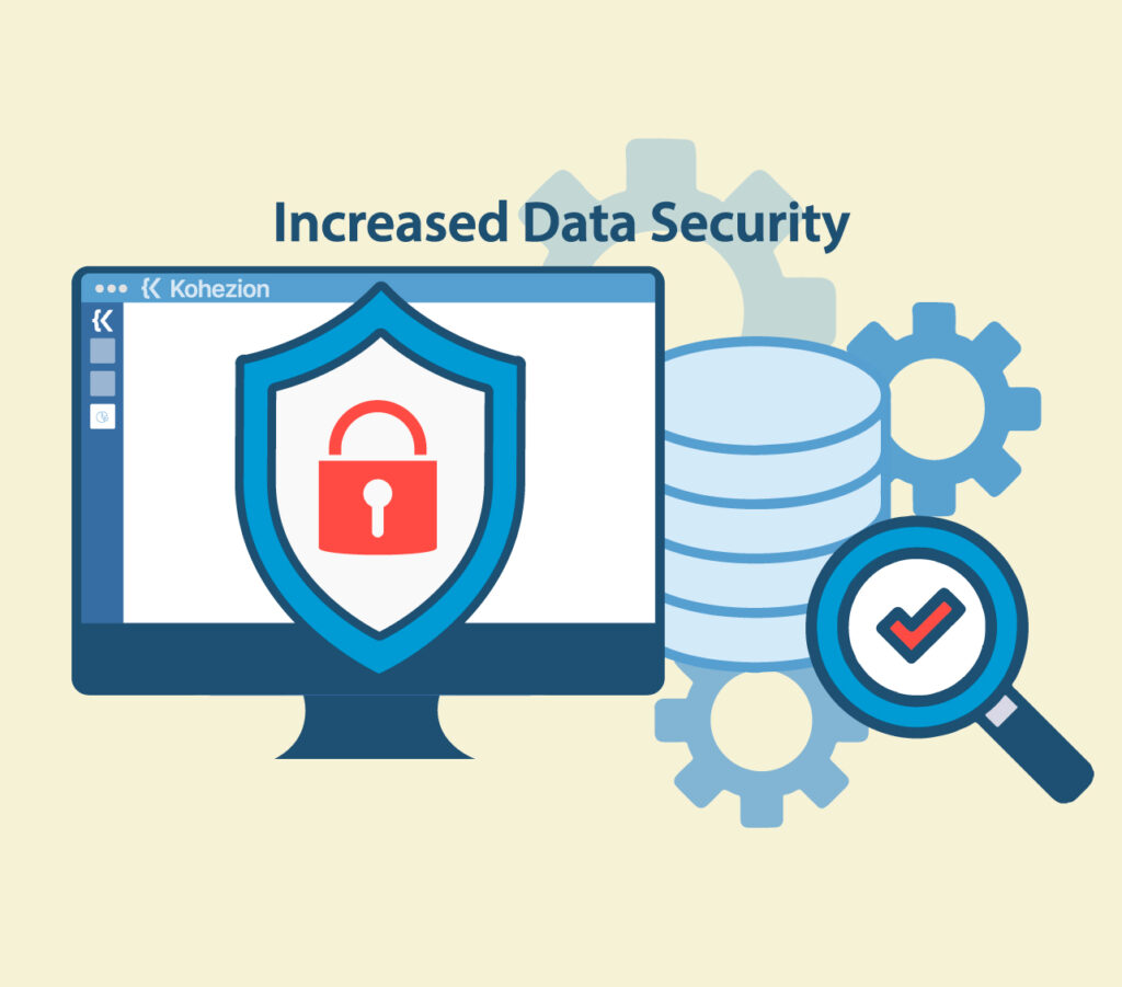 basic graphic of increased data security