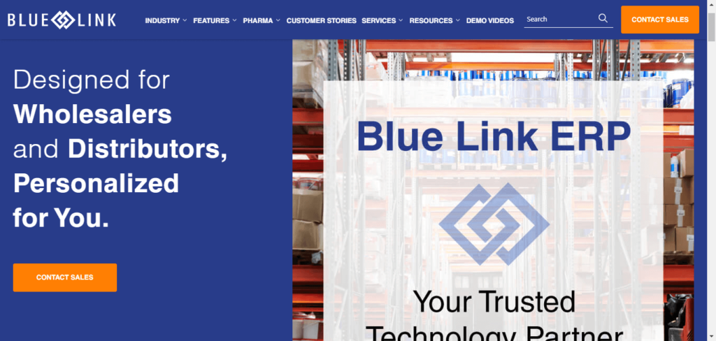 blue link erp for wholesalers and distributor in the pharma industry