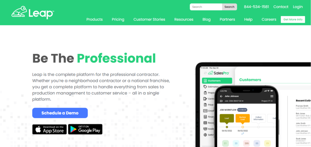 leap easy customizable software for managing contractors