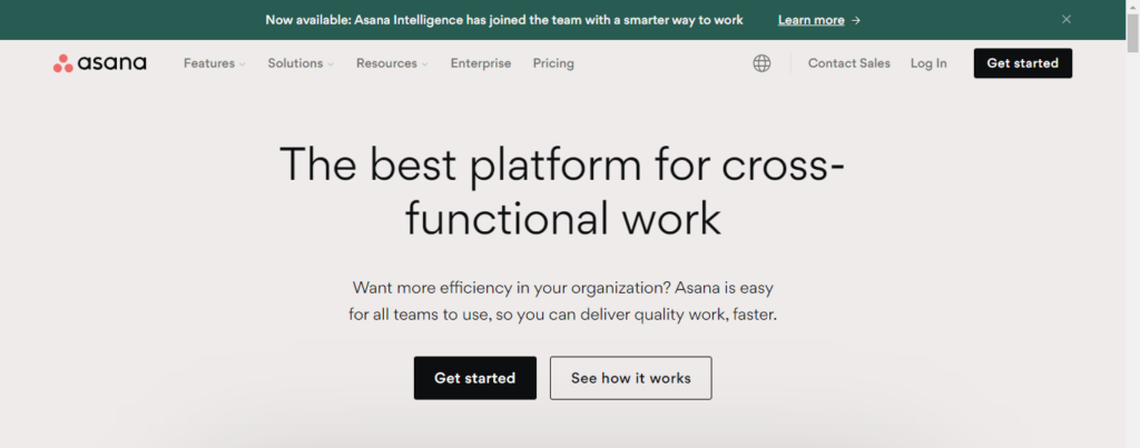 asana team collaboration and work management platform