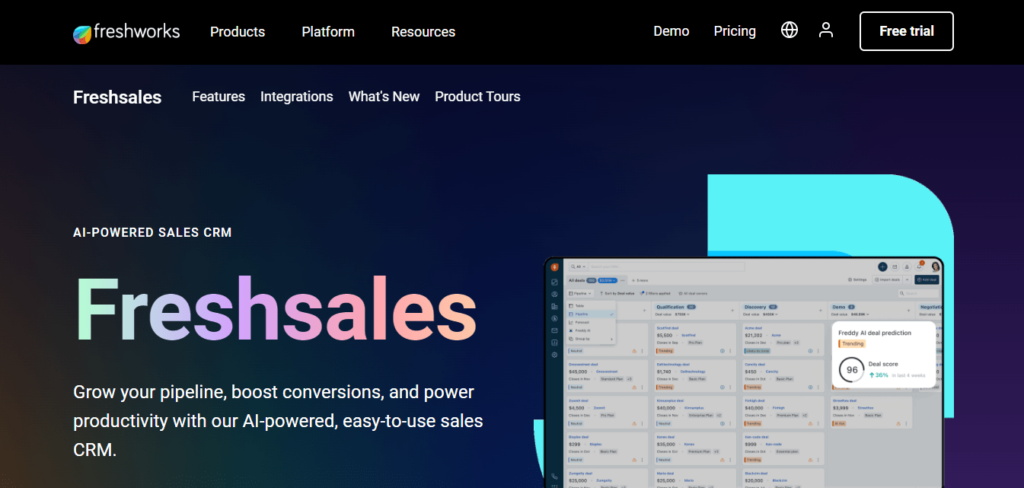 freshsales ai-powered sales hipaa compliant crm software