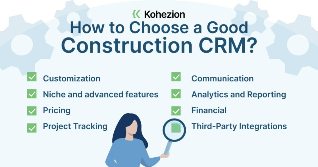 8 important features to look for to know how to choose a good construction crm