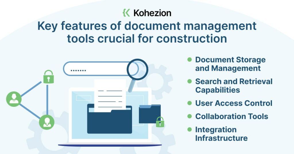 example of 6 key features of document management tools crucial for construction