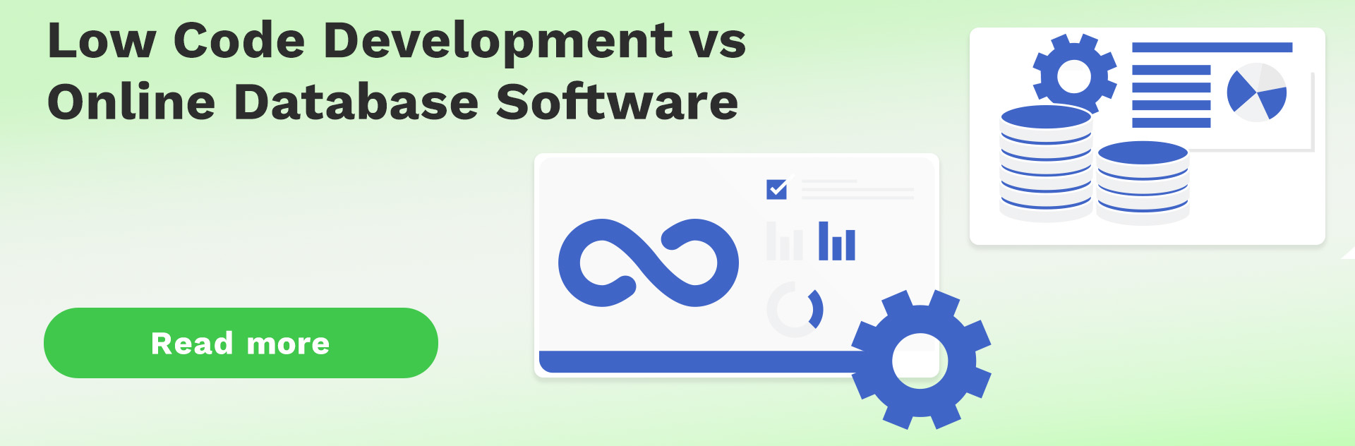 Low Code Development vs Online Database Software