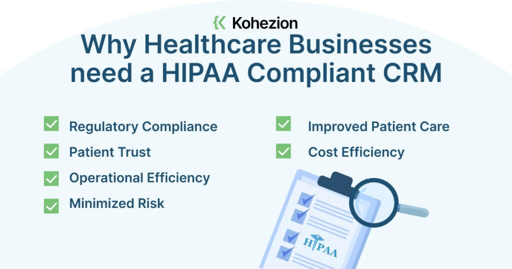 6 reasons why healthcare businesses need a hipaa-compliant crm