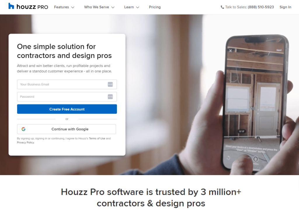 houzz pro construction crm software for contractors