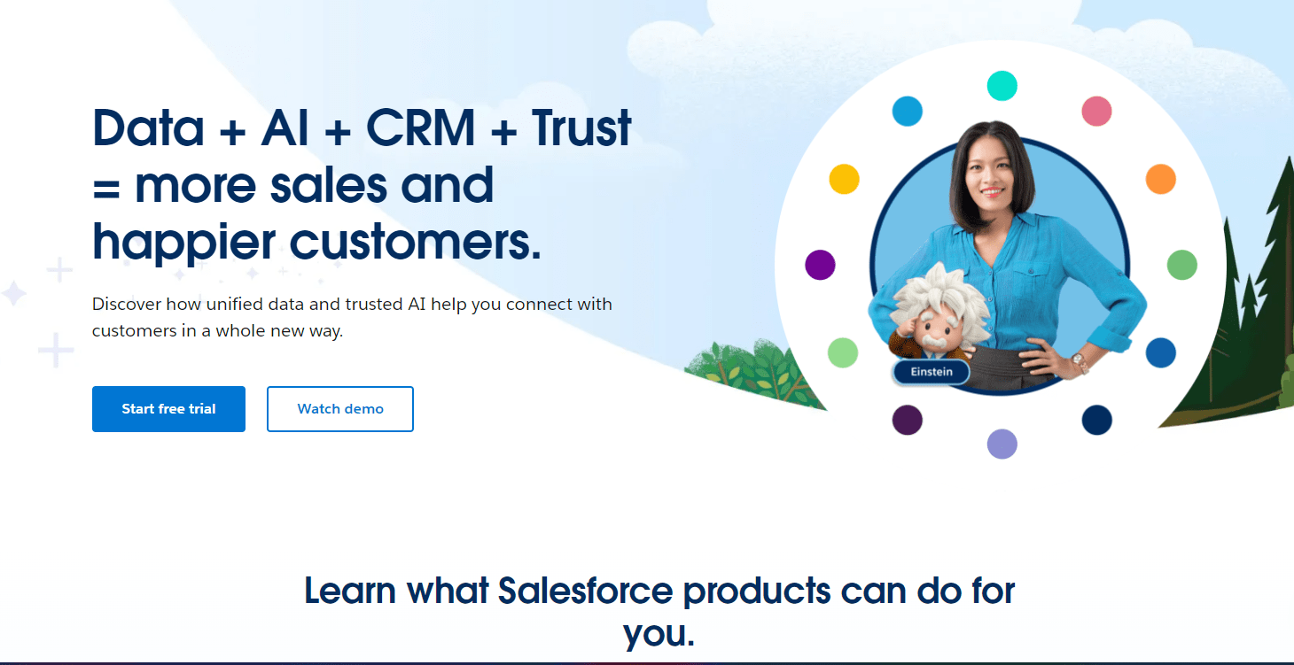 salesforce ai powered crm platform